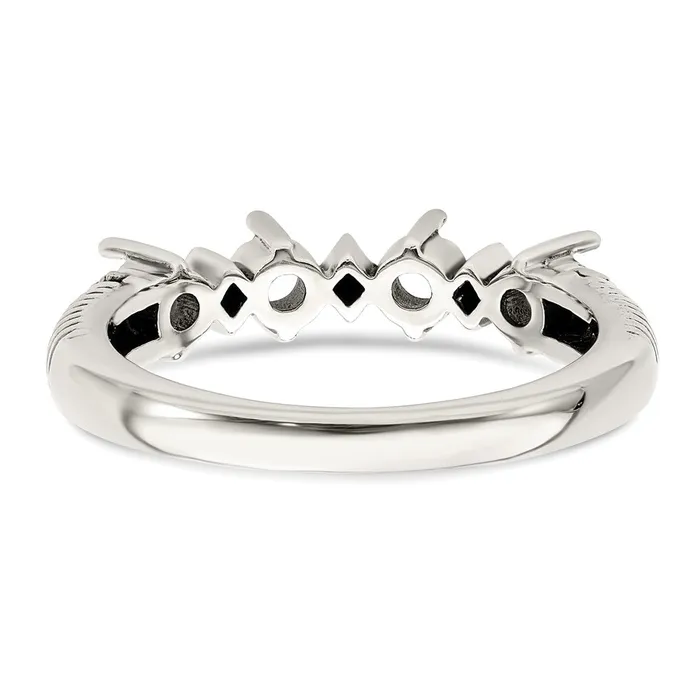 Goldia Sterling Silver u0026 14k Fourstone and Diamond Mothers Ring Rings
