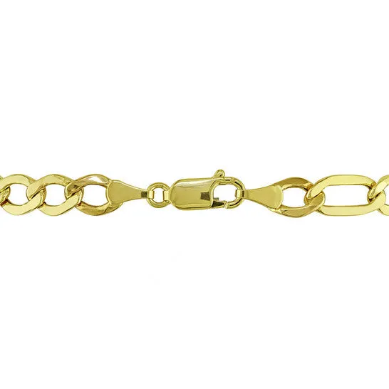 JMS always Necklaces Original AMOUR 2piece Set Of Mens Figaro Necklace and Bracelet In 10K Yellow Gold 7 Mm JMS always Necklaces Original AMOUR 2piece Set Of Mens Figaro Necklace and Bracelet In 10K Yellow Gold 7 Mm