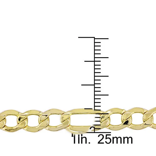 JMS always Necklaces Original AMOUR 2piece Set Of Mens Figaro Necklace and Bracelet In 10K Yellow Gold 7 Mm JMS always Necklaces Original AMOUR 2piece Set Of Mens Figaro Necklace and Bracelet In 10K Yellow Gold 7 Mm