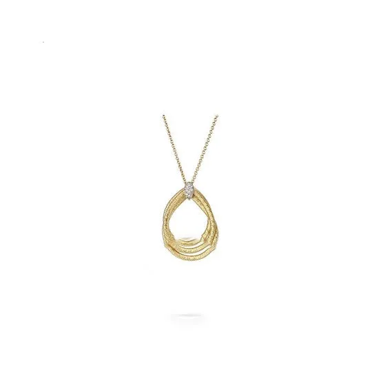 JMS always Necklaces Original Marco Bicego Cairo Yellow Gold Diamond Necklace CG706 B YW M5