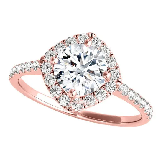 JMS always Original Maulijewels 200 Carat Halo Diamond Moissanite Engagement Rings For Women In 14K Rose Gold Rings JMS always Original Maulijewels 200 Carat Halo Diamond Moissanite Engagement Rings For Women In 14K Rose Gold Rings