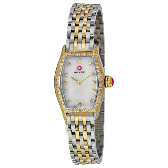 JMS always Rings Original Michele Urban Coquette Mother of Pearl Dial Twotone Ladies Watch MWW08A000240 JMS always Rings Original Michele Urban Coquette Mother of Pearl Dial Twotone Ladies Watch MWW08A000240