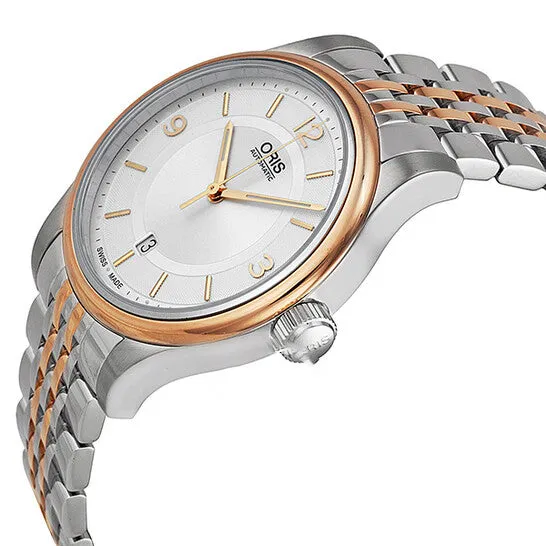 JMS always Rings Original Oris Classic Date Silver Dial Twotone Stainless Steel Mens Watch 01 733 7594 433107 8 20 63 JMS always Rings Original Oris Classic Date Silver Dial Twotone Stainless Steel Mens Watch 01 733 7594 433107 8 20 63