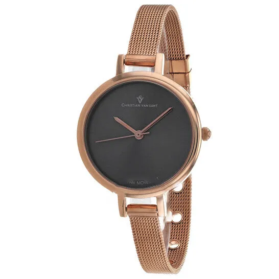 JMS always Watches Original Christian Van Sant Grace Quartz Grey Dial Ladies Watch CV0286 JMS always Watches Original Christian Van Sant Grace Quartz Grey Dial Ladies Watch CV0286