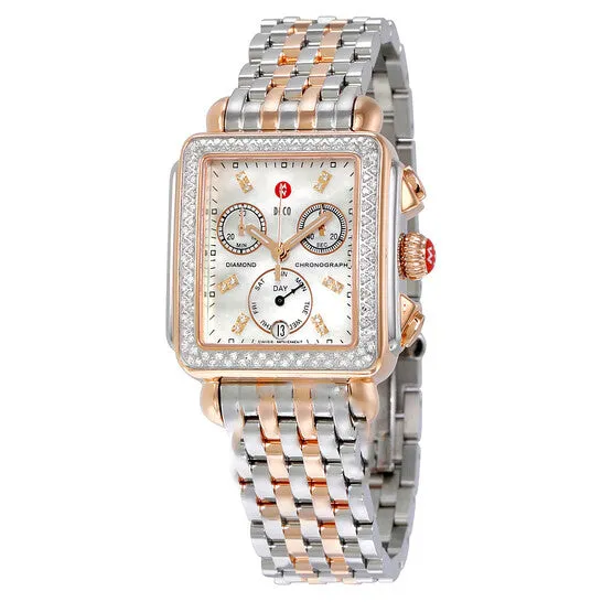JMS always Watches Original Michele Signature Deco Diamond Mother of Pearl Dial Ladies Watch MWW06P000232 JMS always Watches Original Michele Signature Deco Diamond Mother of Pearl Dial Ladies Watch MWW06P000232