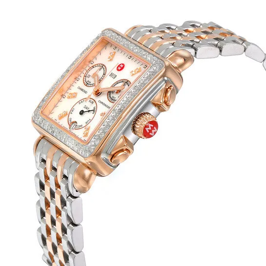 JMS always Watches Original Michele Signature Deco Diamond Mother of Pearl Dial Ladies Watch MWW06P000232 JMS always Watches Original Michele Signature Deco Diamond Mother of Pearl Dial Ladies Watch MWW06P000232