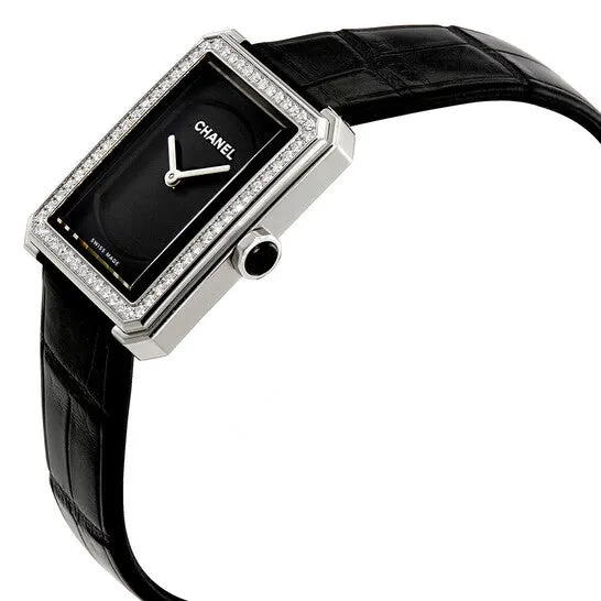 JMS always Watches Original Preowned Chanel BoyFriend Diamond Black Guilloch Dial Ladies Watch H4883 JMS always Watches Original Preowned Chanel BoyFriend Diamond Black Guilloch Dial Ladies Watch H4883