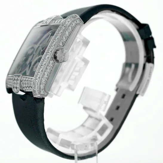 JMS always Watches Original Preowned Harry Winston Avenue C Squared A2 GMT Diamond Dark Mother of Pearl Dial with Diamond Accents Dial Ladies Watch AVSQTZ38WW010 JMS always Watches Original Preowned Harry Winston Avenue C Squared A2 GMT Diamond Dark Mother of Pearl Dial with Diamond Accents Dial Ladies Watch AVSQTZ38WW010
