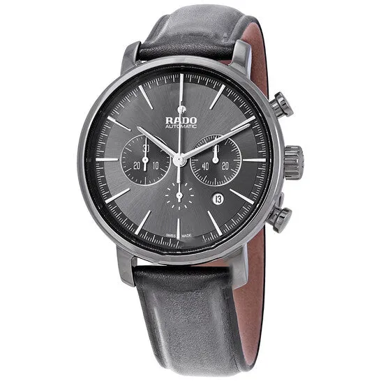 JMS always Watches Original Rado DiaMaster XXL Dark Grey Dial Automatic Mens Leather Watch R14076115 JMS always Watches Original Rado DiaMaster XXL Dark Grey Dial Automatic Mens Leather Watch R14076115