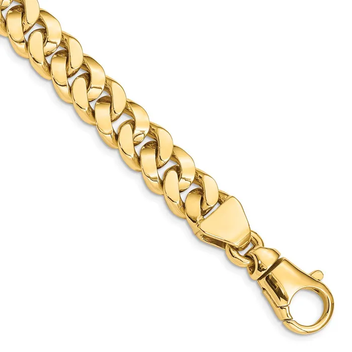 MDS Necklaces Solid 14K Yellow Gold 20 inch 10mm Hand Polished Fancy Link with Fancy Lobster Clasp Chain Necklace MDS Necklaces Solid 14K Yellow Gold 20 inch 10mm Hand Polished Fancy Link with Fancy Lobster Clasp Chain Necklace