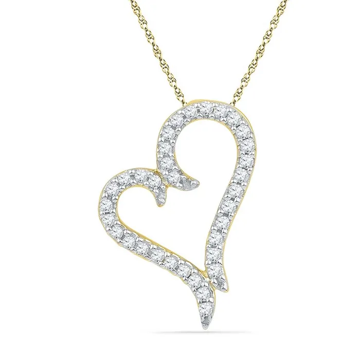 Necklaces 15CTWDiamond GIFT HEART PENDANT gndatlanta