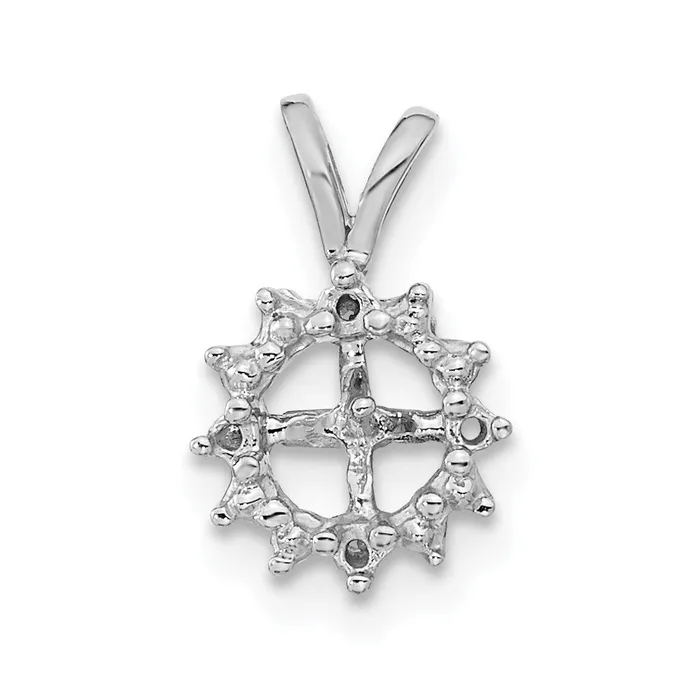 Necklaces Goldia 14k White Gold 45mm Round Freshwater Cultured Pearl A Real Diamond Pendant Necklaces Goldia 14k White Gold 45mm Round Freshwater Cultured Pearl A Real Diamond Pendant