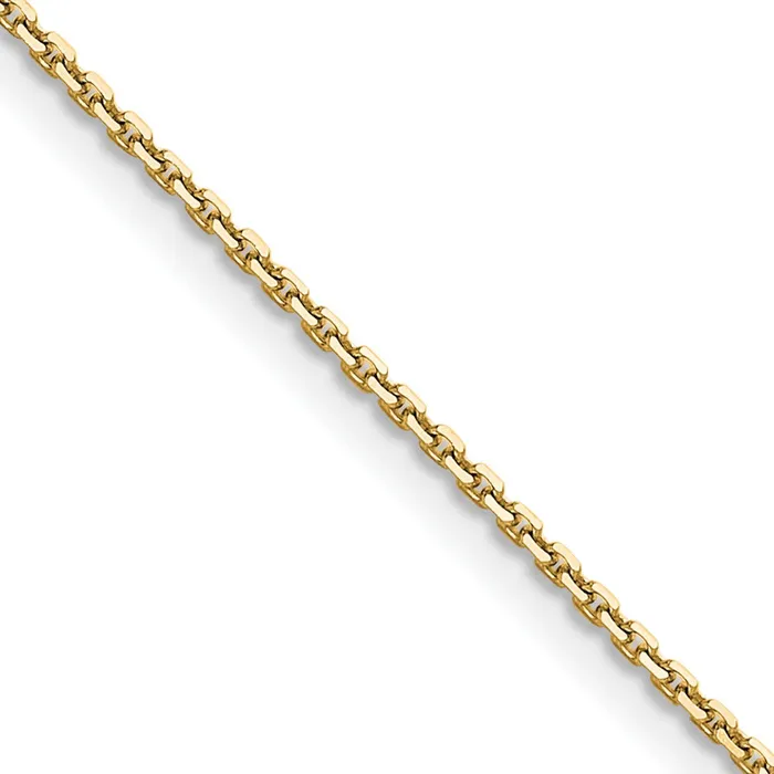 Necklaces MDS 14K Yellow Gold 12mm DC Cable Chain Necklace