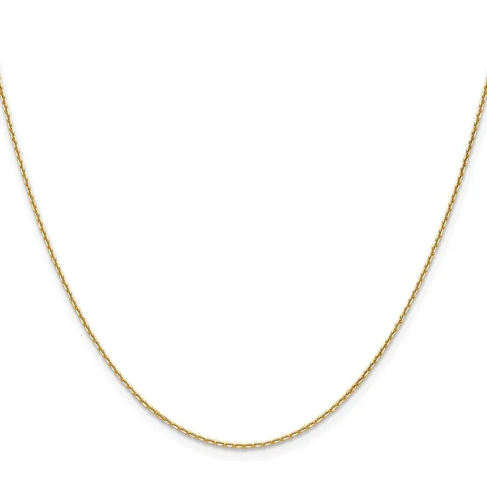 Necklaces MDS 14K Yellow Gold 12mm DC Cable Chain Necklace Necklaces MDS 14K Yellow Gold 12mm DC Cable Chain Necklace