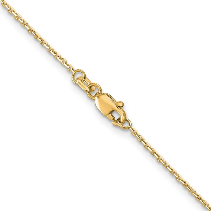 Necklaces MDS 14K Yellow Gold 12mm DC Cable Chain Necklace Necklaces MDS 14K Yellow Gold 12mm DC Cable Chain Necklace