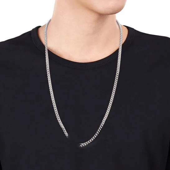 Necklaces Original AMOUR 44mm Curb Link Chain Necklace In Sterling Silver 24 In JMS always Necklaces Original AMOUR 44mm Curb Link Chain Necklace In Sterling Silver 24 In JMS always