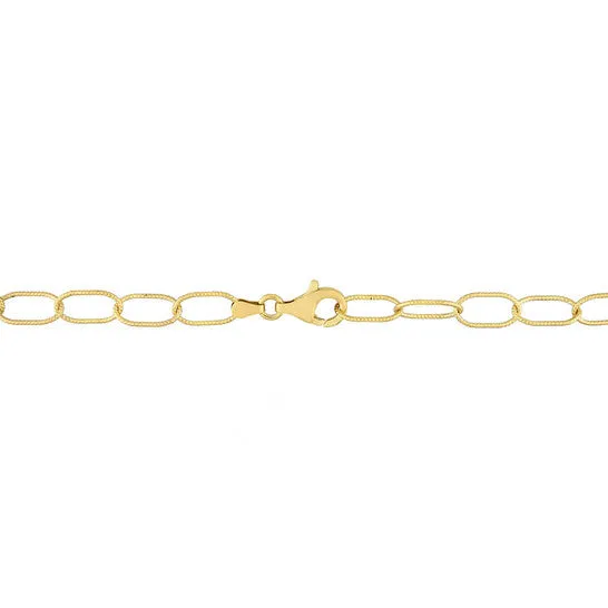 Original AMOUR 65mm Rolo Chain Link Bracelet In Yellow Plated Sterling Silver JMS always Bracelets Original AMOUR 65mm Rolo Chain Link Bracelet In Yellow Plated Sterling Silver JMS always Bracelets
