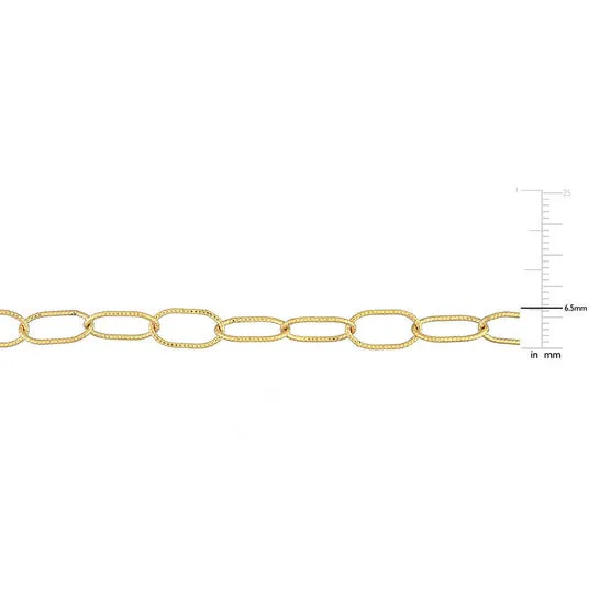 Original AMOUR 65mm Rolo Chain Link Bracelet In Yellow Plated Sterling Silver JMS always Bracelets Original AMOUR 65mm Rolo Chain Link Bracelet In Yellow Plated Sterling Silver JMS always Bracelets