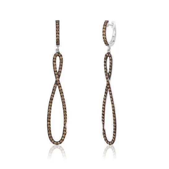 Original Le Vian Ladies Chocolate Diamonds Fashion Earrings in 14k Vanilla Gold JMS always Earrings Original Le Vian Ladies Chocolate Diamonds Fashion Earrings in 14k Vanilla Gold JMS always Earrings