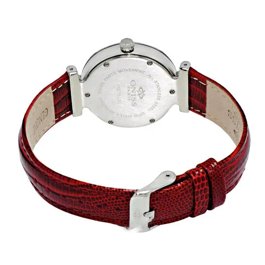 Original Oniss ON8776S Red Dial Ladies Watch ONJ87760LRD JMS always Watches Original Oniss ON8776S Red Dial Ladies Watch ONJ87760LRD JMS always Watches