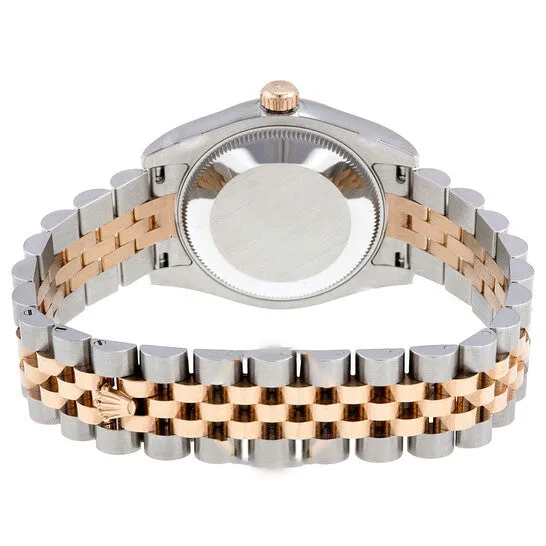 Original Rolex Datejust Lady 31 Pink Raised Floral Motif Dial Stainless Steel and 18K Everose Gold Jubilee Bracelet Automatic Watch 178241PFAJ JMS always Bracelets