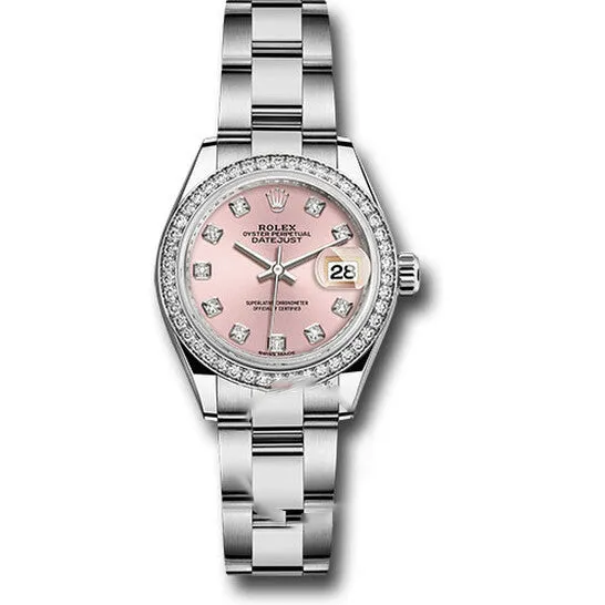 Original Rolex Lady Datejust Automatic Pink Diamond Dial Ladies Oyster Watch 279384PDO JMS always Watches Original Rolex Lady Datejust Automatic Pink Diamond Dial Ladies Oyster Watch 279384PDO JMS always Watches