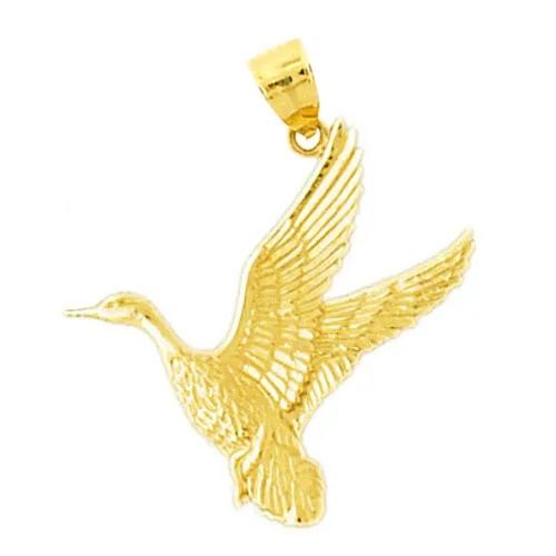 PreStyled Sets Goldia 14K Gold 25MM Wild Duck Pendant