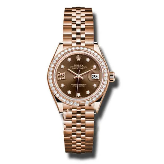 PreStyled Sets JMS always Original Rolex Lady Datejust Chocolate Diamond Dial 18K Everose Gold Automatic Watch 279135CHDJ PreStyled Sets JMS always Original Rolex Lady Datejust Chocolate Diamond Dial 18K Everose Gold Automatic Watch 279135CHDJ
