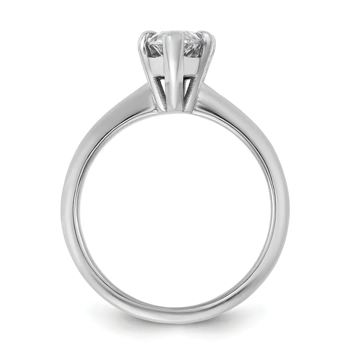 Rings 14k White Gold 2 Ct Lab Grown Diamond VSSI G Marquise Solitare Engagement Ring Goldia