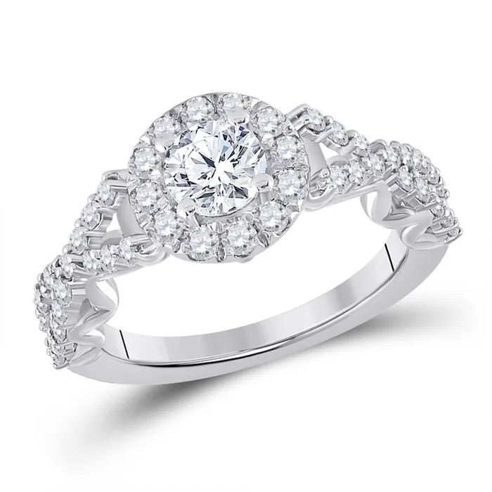 Rings gndatlanta 14k White Gold Round Diamond 34 Ct Rd Center Bridal SemiMount Ring 78 Cttw Rings gndatlanta 14k White Gold Round Diamond 34 Ct Rd Center Bridal SemiMount Ring 78 Cttw