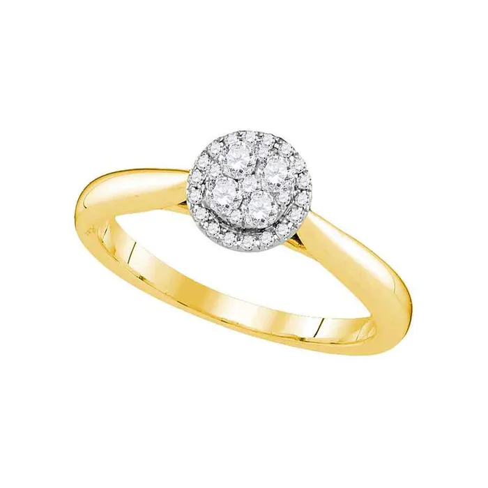 Rings gndatlanta 14k Yellow Gold Diamond Bridal Engagement Ring 14 Cttw