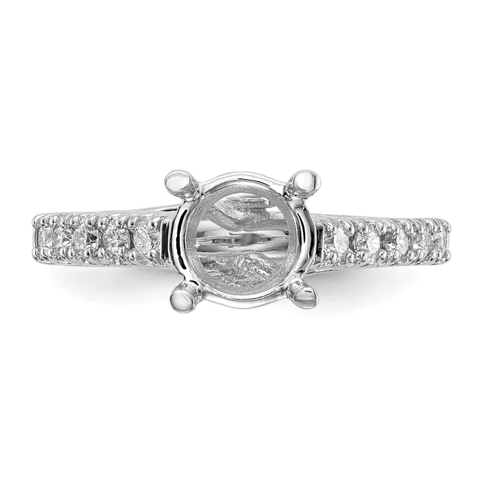 Rings Goldia 150ct CZ Solid Real 14K White Gold Engagement Ring
