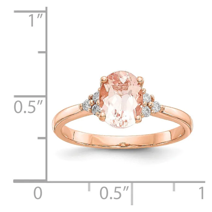 Rings Goldia 14k Rose Gold Morganite u0026 Diamond Ring Rings Goldia 14k Rose Gold Morganite u0026 Diamond Ring