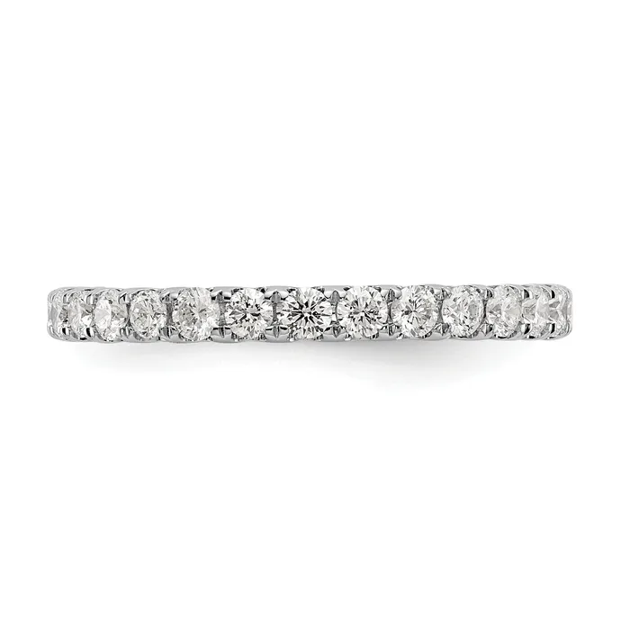 Rings Goldia 14k White Gold 1 Ct Lab Grown Diamond VSSI G Shared Prong Eternity Band Ring