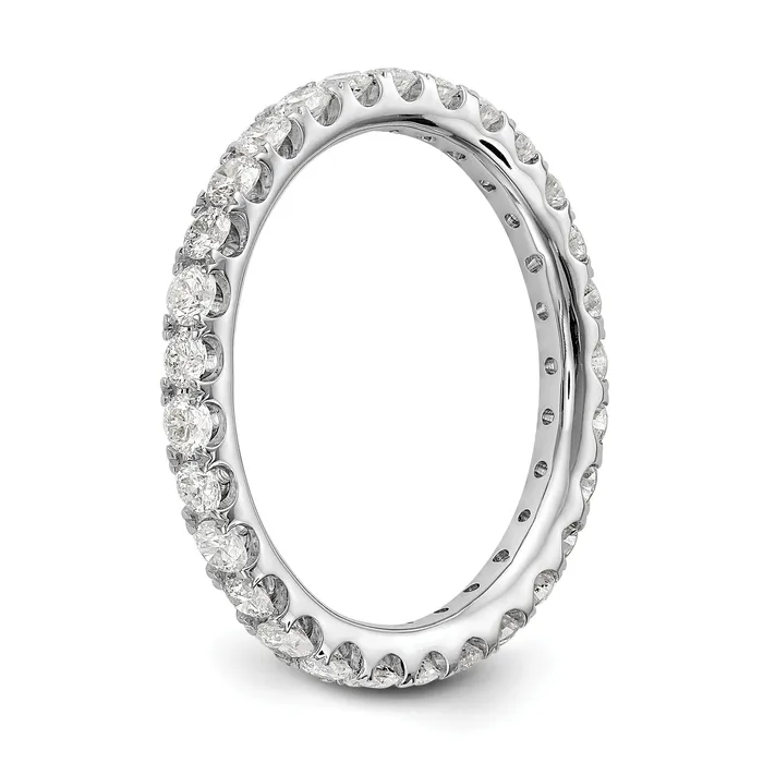 Rings Goldia 14k White Gold 1 Ct Lab Grown Diamond VSSI G Shared Prong Eternity Band Ring