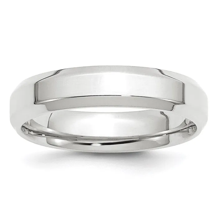 Rings Goldia Solid 10K White Gold 5mm Bevel Edge Comfort Fit MensWomens Wedding Band Ring Size 55 Rings Goldia Solid 10K White Gold 5mm Bevel Edge Comfort Fit MensWomens Wedding Band Ring Size 55