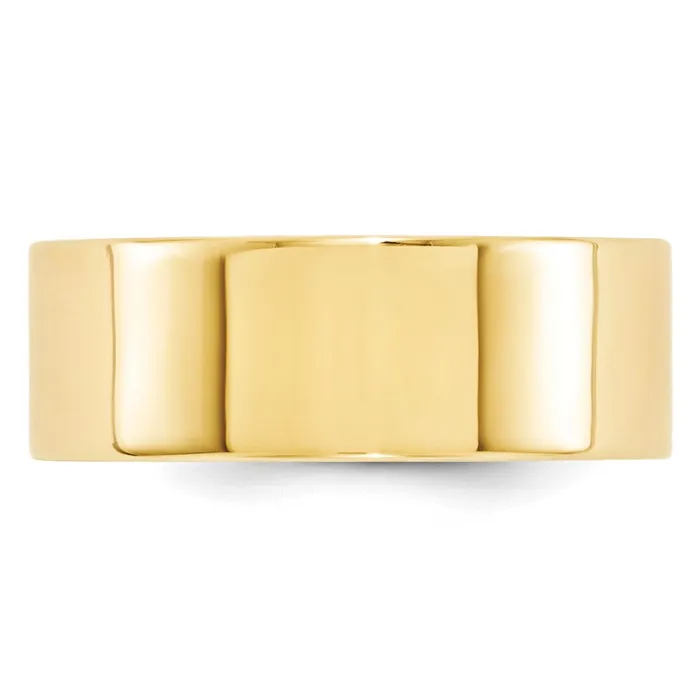 Rings Goldia Solid 10K Yellow Gold 8mm Standard Flat Comfort Fit MensWomens Wedding Band Ring Size 7 Rings Goldia Solid 10K Yellow Gold 8mm Standard Flat Comfort Fit MensWomens Wedding Band Ring Size 7