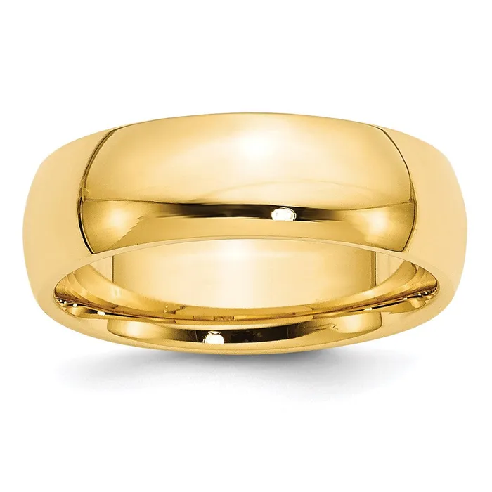 Rings Goldia Solid 14K Yellow Gold 7mm Comfort Fit MensWomens Wedding Band Ring Size 7 Rings Goldia Solid 14K Yellow Gold 7mm Comfort Fit MensWomens Wedding Band Ring Size 7