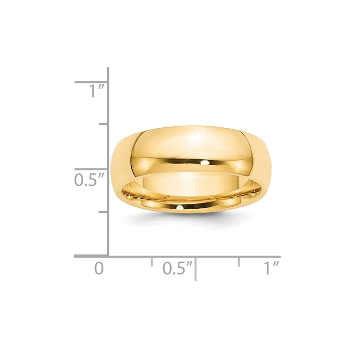 Rings Goldia Solid 14K Yellow Gold 7mm Comfort Fit MensWomens Wedding Band Ring Size 7 Rings Goldia Solid 14K Yellow Gold 7mm Comfort Fit MensWomens Wedding Band Ring Size 7