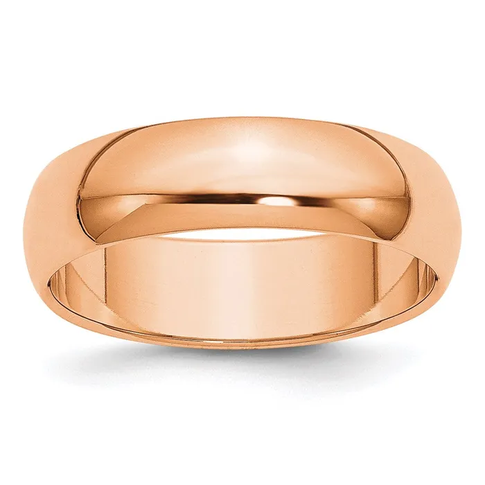 Rings Goldia Solid 14K Yellow Gold Rose Gold 6mm HalfRound Wedding MensWomens Wedding Band Ring Size 12 Rings Goldia Solid 14K Yellow Gold Rose Gold 6mm HalfRound Wedding MensWomens Wedding Band Ring Size 12