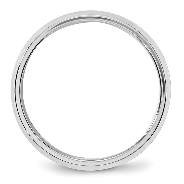 Rings Goldia Solid 18K White Gold 6mm Bevel Edge Comfort Fit MensWomens Wedding Band Ring Size 45 Rings Goldia Solid 18K White Gold 6mm Bevel Edge Comfort Fit MensWomens Wedding Band Ring Size 45