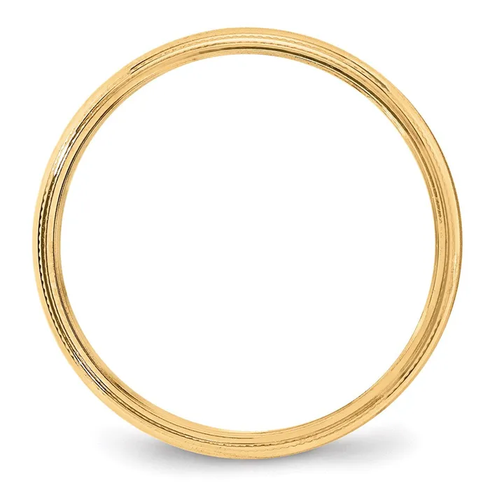Rings Goldia Solid 18K Yellow Gold 4mm Milgrain HalfRound Wedding MensWomens Wedding Band Ring Size 11 Rings Goldia Solid 18K Yellow Gold 4mm Milgrain HalfRound Wedding MensWomens Wedding Band Ring Size 11