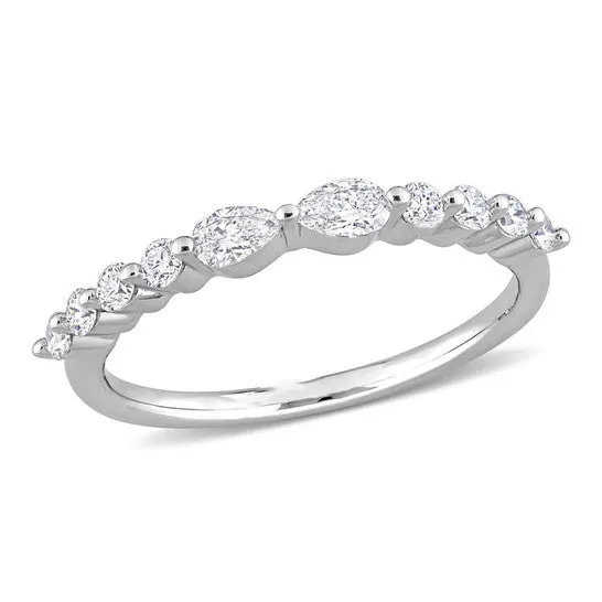 Rings JMS always Original Created Forever 58 CT TGW Lab Created Diamond Band in Platinum Plated Sterling Silver Rings JMS always Original Created Forever 58 CT TGW Lab Created Diamond Band in Platinum Plated Sterling Silver