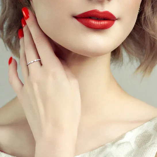 Rings JMS always Original Created Forever 58 CT TGW Lab Created Diamond Band in Platinum Plated Sterling Silver Rings JMS always Original Created Forever 58 CT TGW Lab Created Diamond Band in Platinum Plated Sterling Silver
