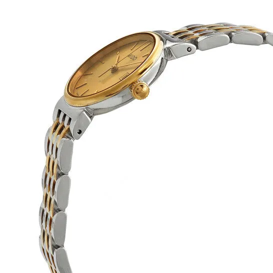 Rings Original Mido Dorada Lady Quartz Gold Dial Twotone Ladies Watch M21309121 JMS always Rings Original Mido Dorada Lady Quartz Gold Dial Twotone Ladies Watch M21309121 JMS always