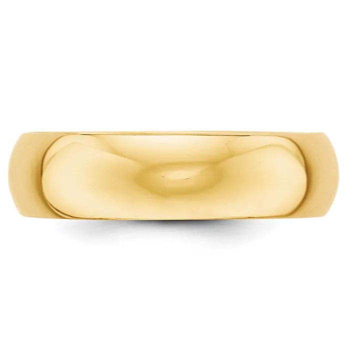 Solid 10K Yellow Gold 6mm Half Round MensWomens Wedding Band Ring Size 13 Goldia Rings Solid 10K Yellow Gold 6mm Half Round MensWomens Wedding Band Ring Size 13 Goldia Rings
