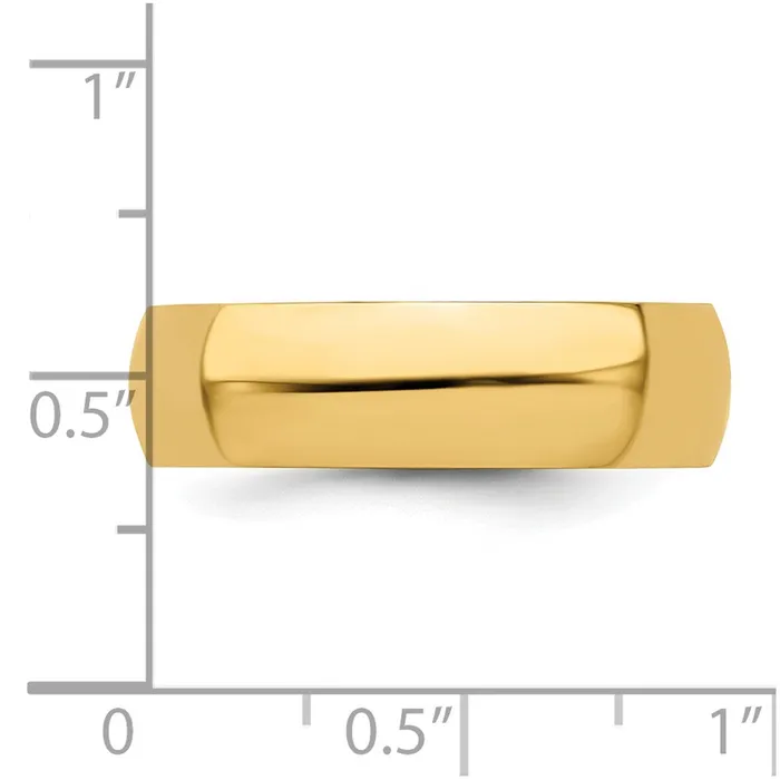 Solid 10K Yellow Gold 6mm Half Round MensWomens Wedding Band Ring Size 13 Goldia Rings Solid 10K Yellow Gold 6mm Half Round MensWomens Wedding Band Ring Size 13 Goldia Rings