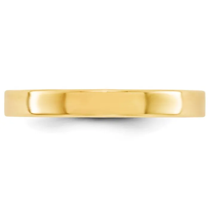 Solid 14K Yellow Gold 3mm Light Weight Flat MensWomens Wedding Band Ring Size 95 Goldia Rings Solid 14K Yellow Gold 3mm Light Weight Flat MensWomens Wedding Band Ring Size 95 Goldia Rings