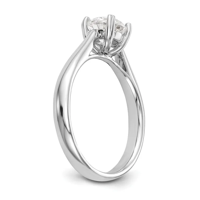 True Origin 14k White Gold 34 Ct Lab Grown Diamond VSSI G Round Solitaire Engagement Ring Goldia Rings