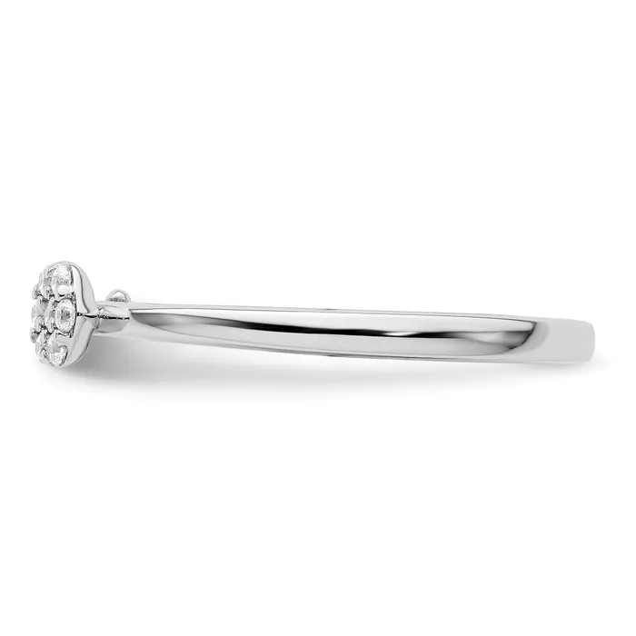 Two Promises 14k White Gold 115 Ct Lab Grown Diamond VSSI G Promise Band Ring Goldia Rings